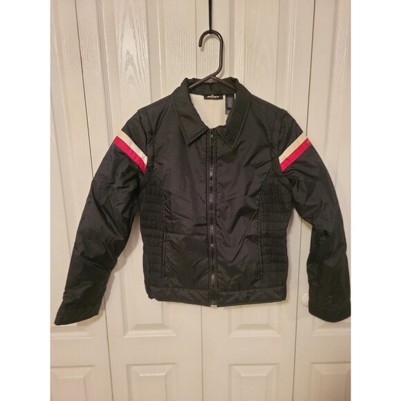 Dkny Other - DKNY Black Jacket with Red and White Stripes